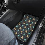 Deers Star Tree Pattern Front Car Mats