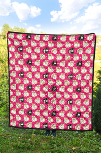 Guinea Pig Pattern Print Design 01 Premium Quilt