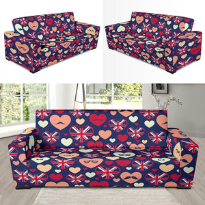 British Pattern Print Design 02 Sofa Slipcover
