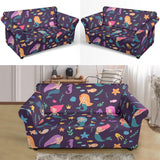 Beautiful Mermaid Fish Jellyfish Algae Other Marine World Loveseat Couch Slipcover