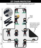 Cute ninja katana sword pattern Chair Cover Protector