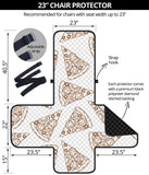 Hand drawn pizza pattern Chair Cover Protector
