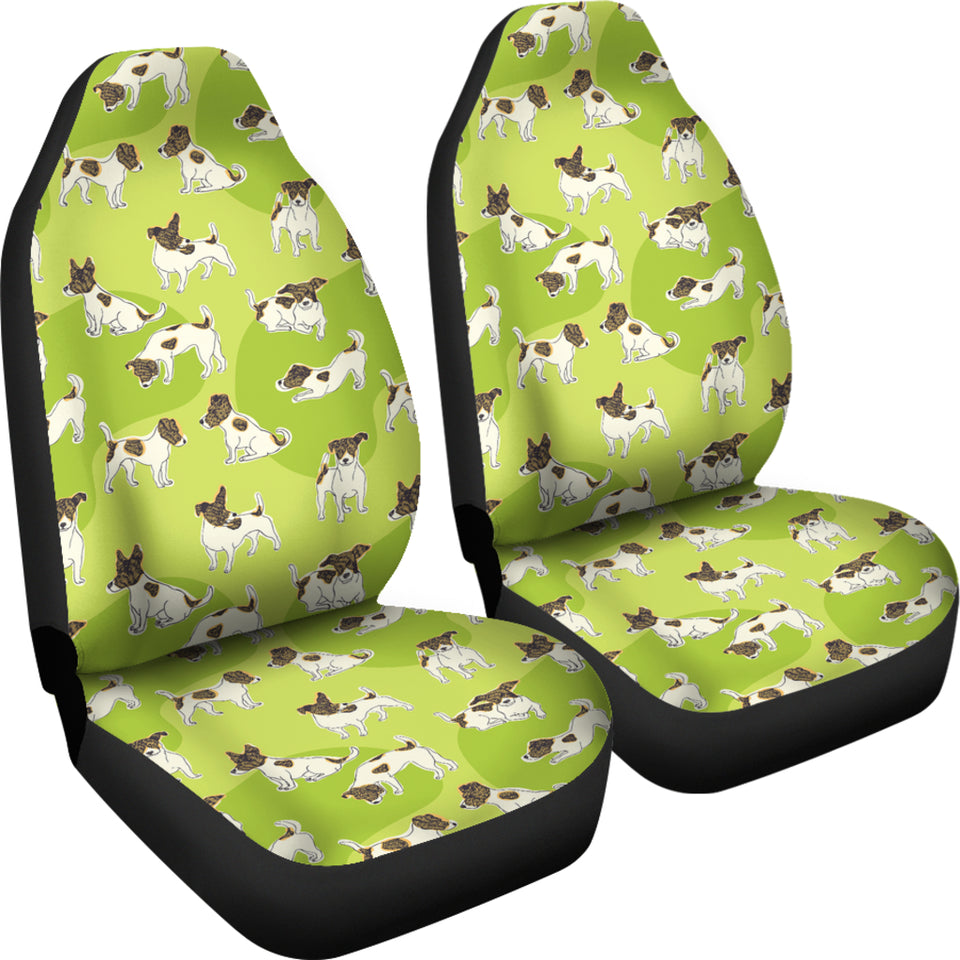 Jack Russel Pattern Print Design 01 Universal Fit Car Seat Covers