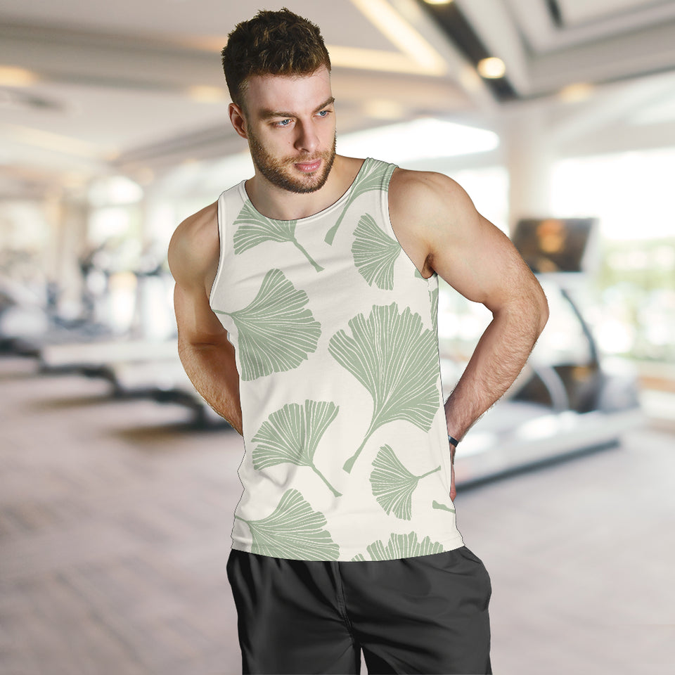Ginkgo leaves pattern Men Tank Top