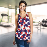 Kangaroo Australian pattern Women Racerback Tank Top