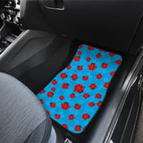 Ladybug Pattern Print Design 02 Front and Back Car Mats