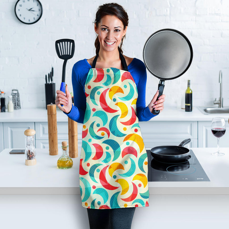 Colorful Moon Pattern Adjustable Apron