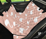 Swan Flower Light Pink Background Dog Car Seat Covers