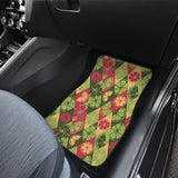 Cool Geometric Lime Pattern Front Car Mats