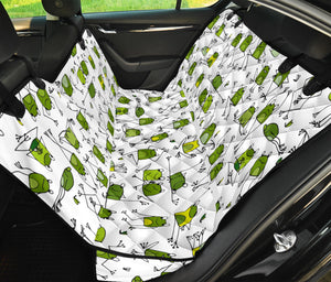 Sketch Funny Frog Pattern Dog Car Seat Covers