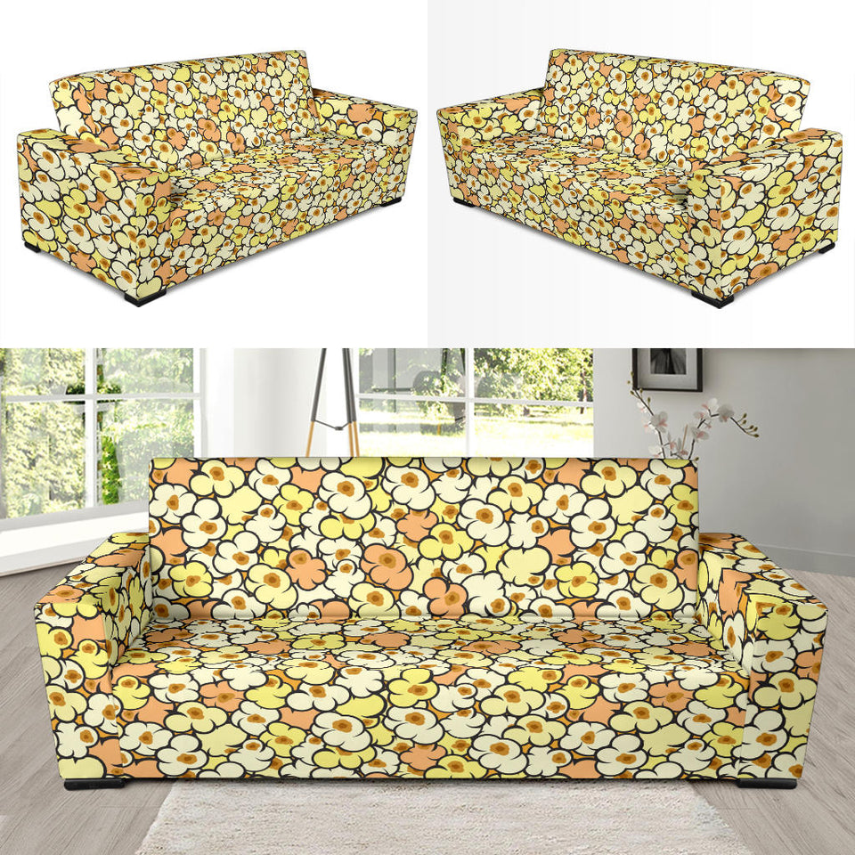 Popcorn Pattern Print Design 03  Sofa Slipcover