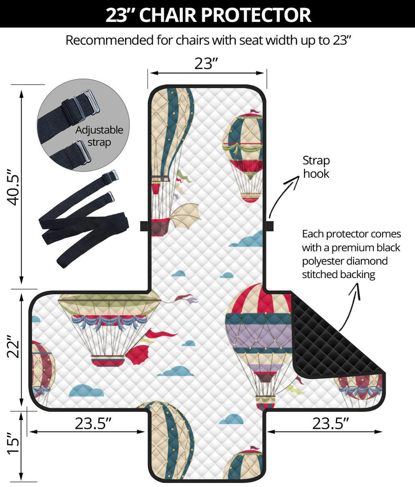 Hot air balloon pattern Chair Cover Protector