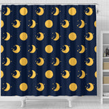 Moon Star Pattern Shower Curtain Fulfilled In US