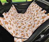 Cute Corgis Pattern Pink Background Dog Car Seat Covers