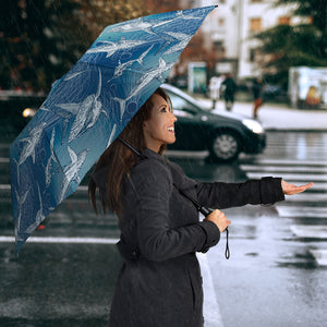 Shark Hand Drawn Umbrella