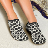 Coffee Bean Abstract Modern Pattern Aqua Shoes