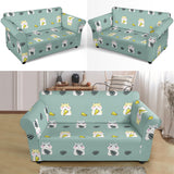 Cute Hamster Cheese Pattern Loveseat Couch Slipcover