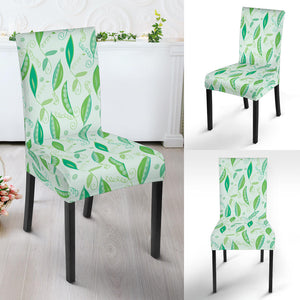 Green Peas Pattern Print Design 01 Dining Chair Slipcover