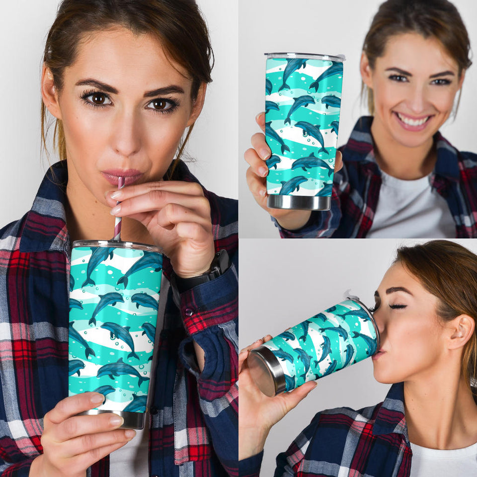 Dolphin Sea Pattern Tumbler