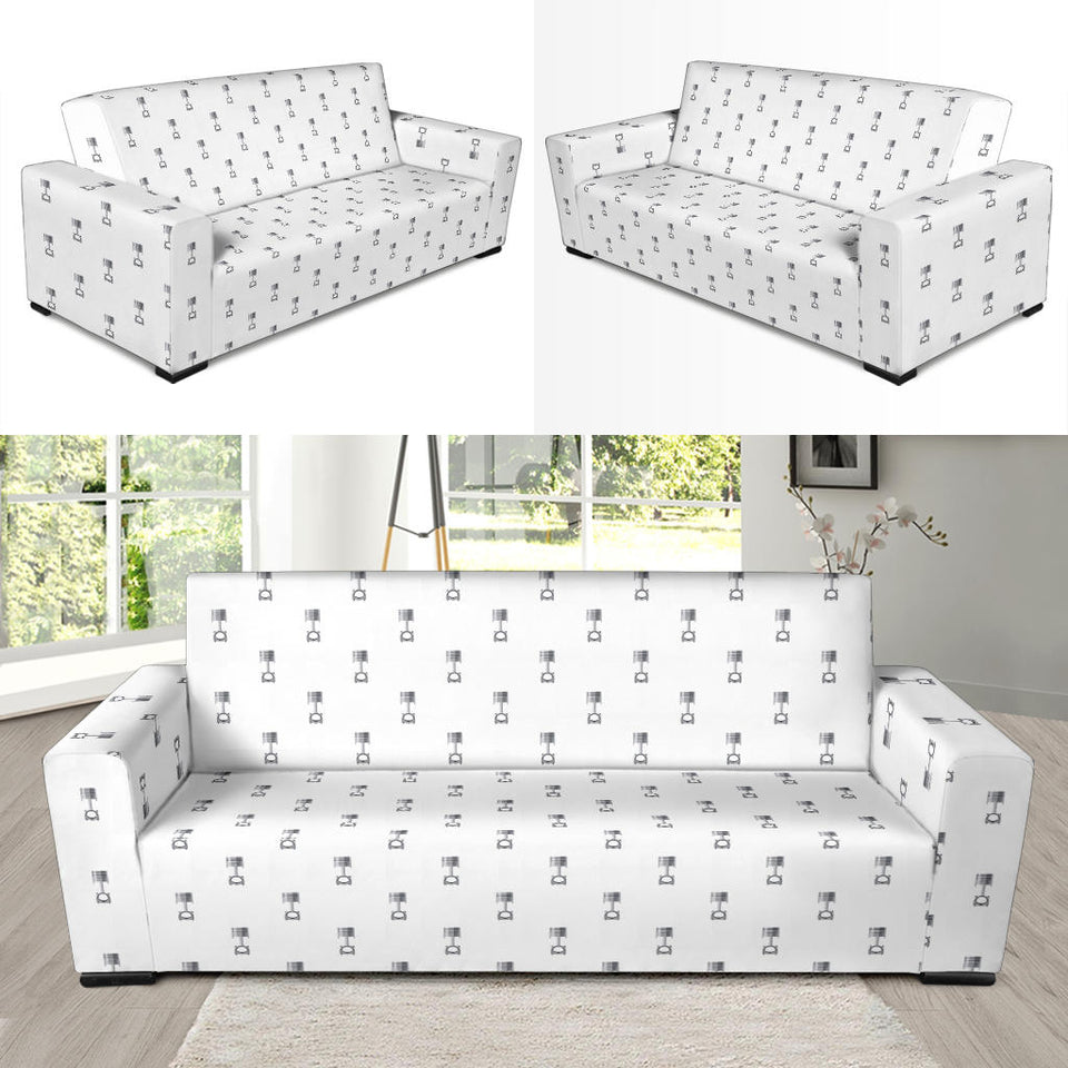Engine Piston Background Pattern Print Design 01 Sofa Slipcover