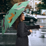 Colorful Horses Pattern Umbrella