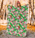 Coconut Pattern Print Design 01 Premium Blanket