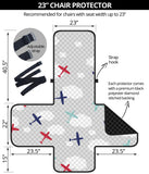 Airplane cloud grey background Chair Cover Protector