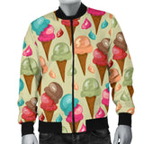 Colorful Ice Cream Pattern Men'S Bomber Jacket