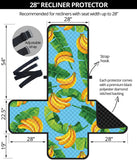 banana leaves banana design pattern Recliner Cover Protector
