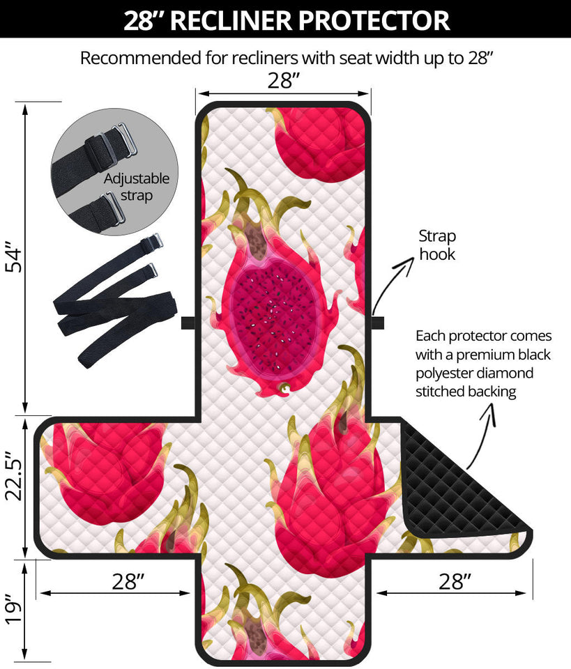 dragon fruits design pattern Recliner Cover Protector