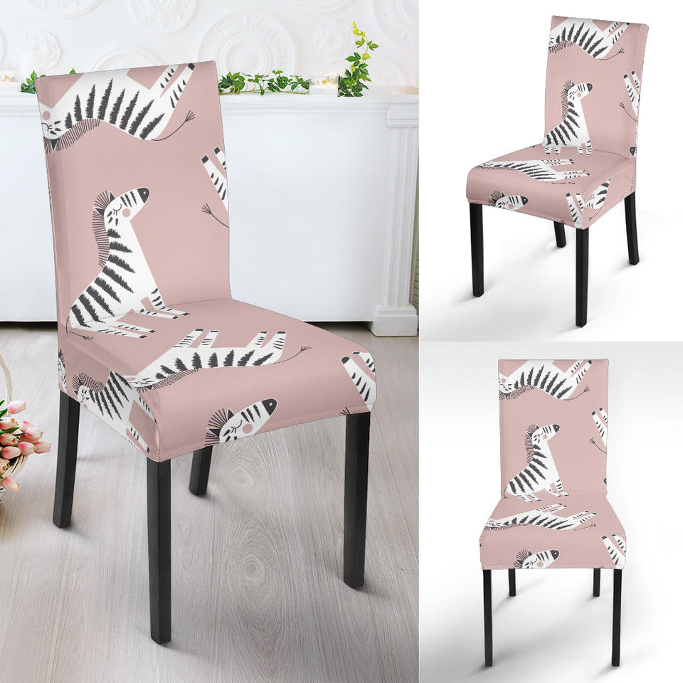 Cute Zebra Pattern Dining Chair Slipcover
