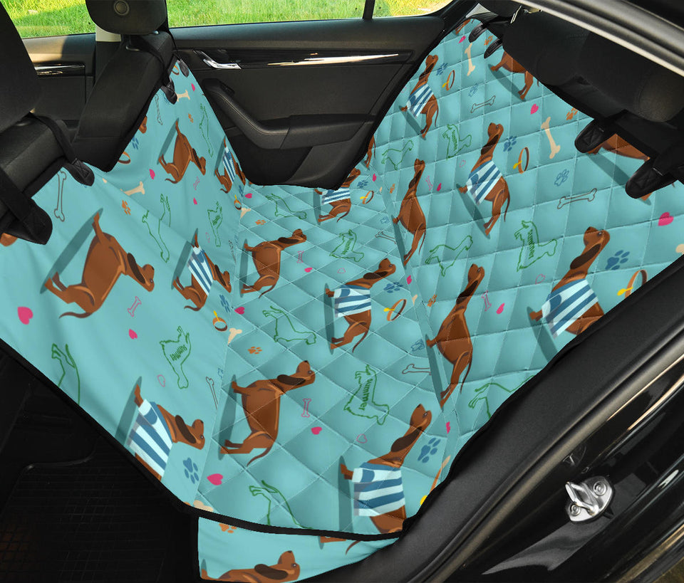 Dachshund Decorative Background Dog Car Seat Covers