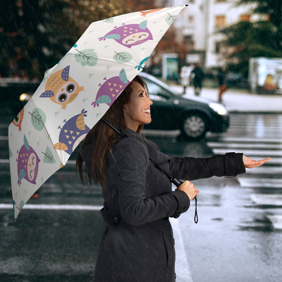Cute Owl Pattern Umbrella