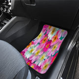 Bright Flowers Front Car Mats (Set Of 2)