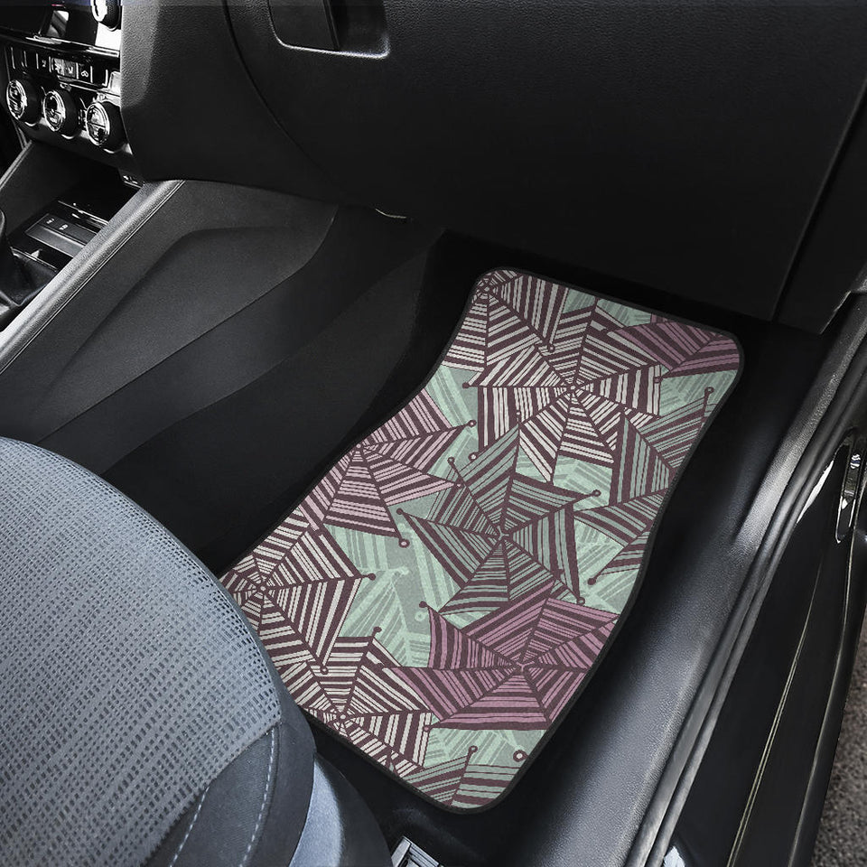 Spider Web Cobweb Design Color Pattern Front And Back Car Mats