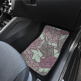 Spider Web Cobweb Design Color Pattern Front And Back Car Mats