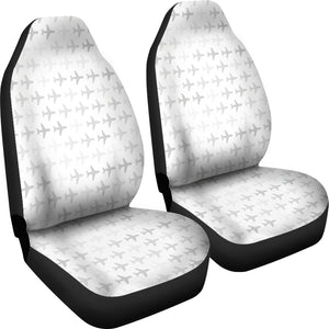 Airplane Print Pattern  Universal Fit Car Seat Covers