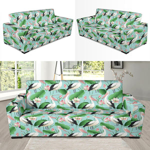 Pelican Pattern Print Design 01  Sofa Slipcover