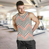 zigzag chevron striped pattern Men Tank Top