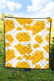 Cheese Slice Pattern Premium Quilt