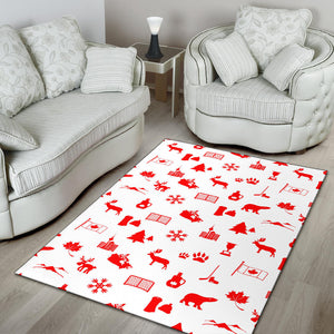 Canada Pattern Print Design 04 Area Rug