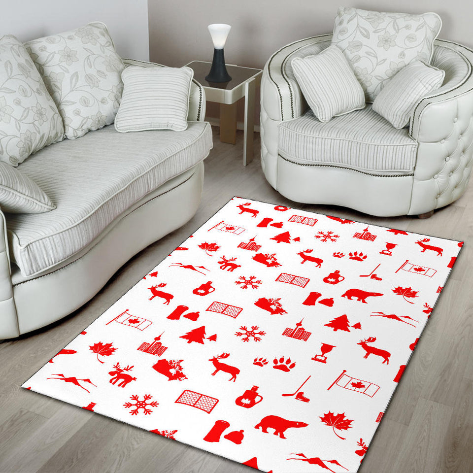 Canada Pattern Print Design 04 Area Rug