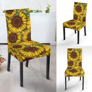 Sunflower Pattern Dining Chair Slipcover