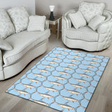 Swordfish Pattern Print Design 01 Area Rug