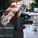 Dragon Fruits White Background Umbrella