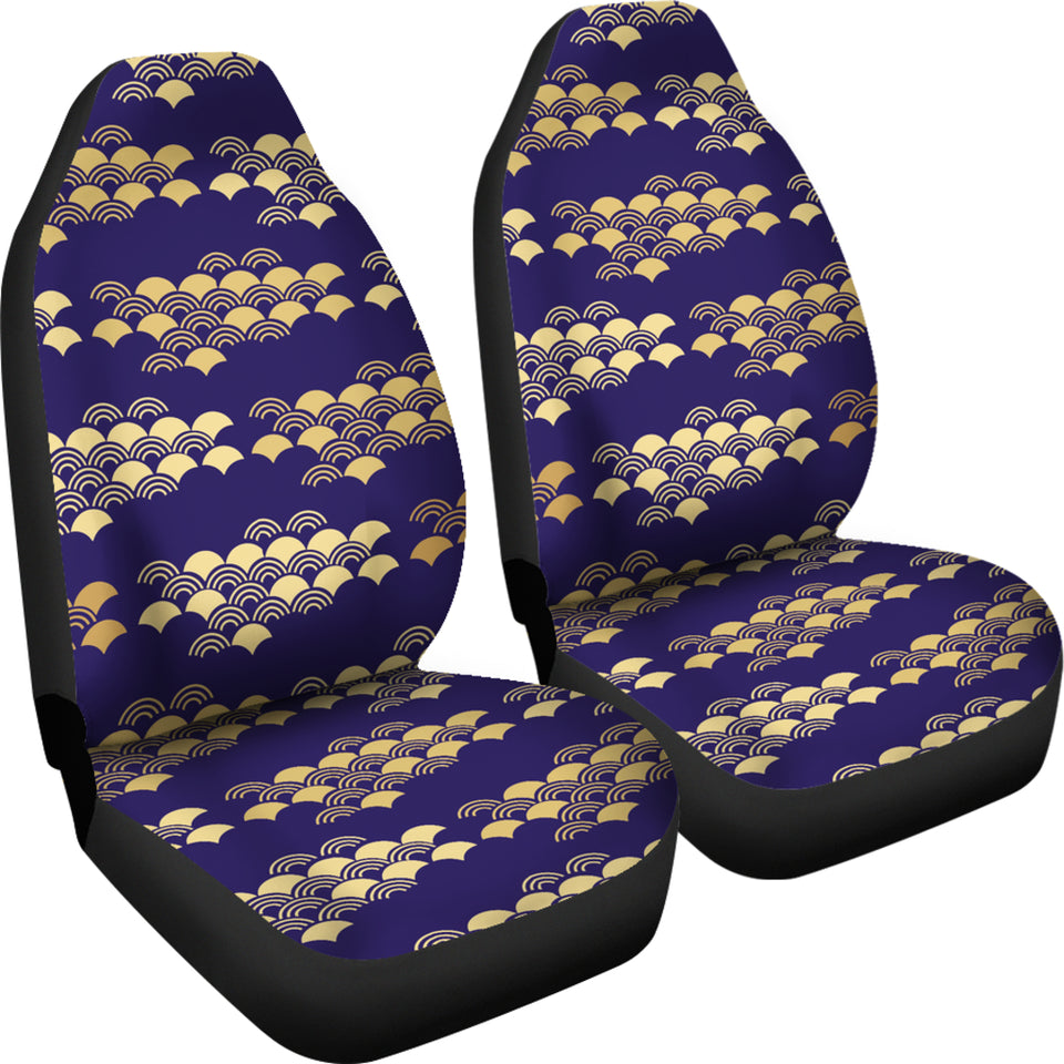 Beautiful Japanese Fan Pattern Universal Fit Car Seat Covers