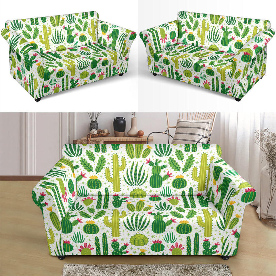 Cactus Pattern Loveseat Couch Slipcover