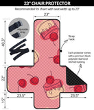 Cake cherry pattern Chair Cover Protector