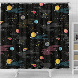 Space Pattern Shower Curtain Fulfilled In US