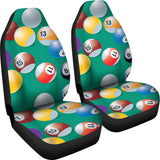Billiard Ball Pattern Print Design 01 Universal Fit Car Seat Covers